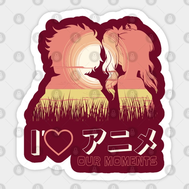 I love our moments #2 Anime style Couple Sticker by XYDstore